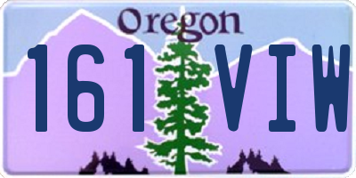 OR license plate 161VIW