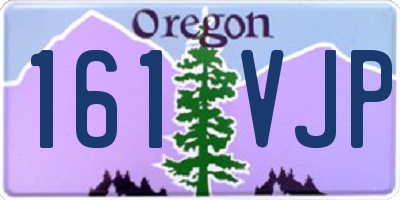 OR license plate 161VJP