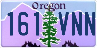 OR license plate 161VNN