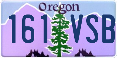 OR license plate 161VSB