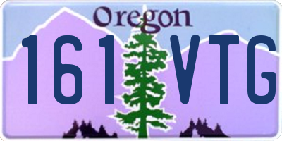 OR license plate 161VTG