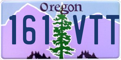 OR license plate 161VTT