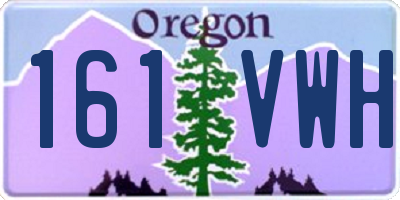 OR license plate 161VWH