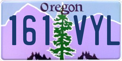 OR license plate 161VYL