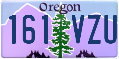 OR license plate 161VZU