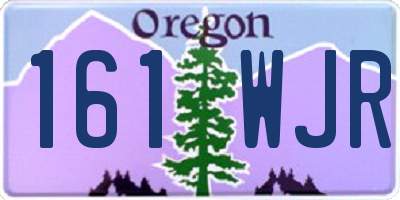 OR license plate 161WJR