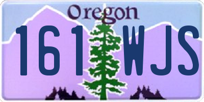 OR license plate 161WJS