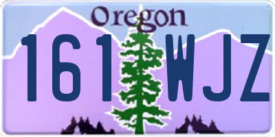 OR license plate 161WJZ