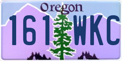 OR license plate 161WKC