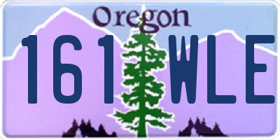 OR license plate 161WLE