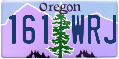 OR license plate 161WRJ