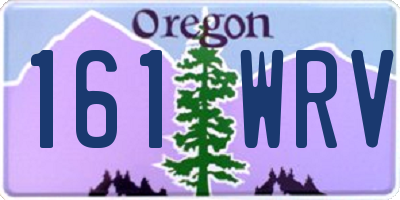 OR license plate 161WRV