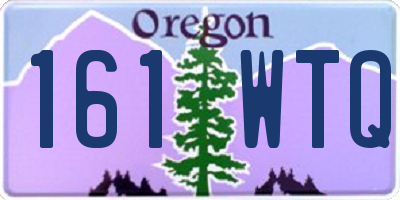 OR license plate 161WTQ