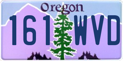 OR license plate 161WVD