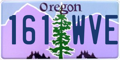 OR license plate 161WVE