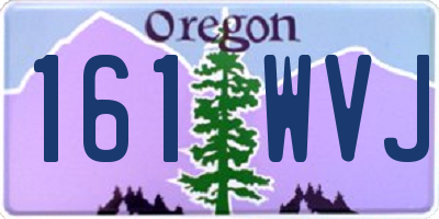 OR license plate 161WVJ
