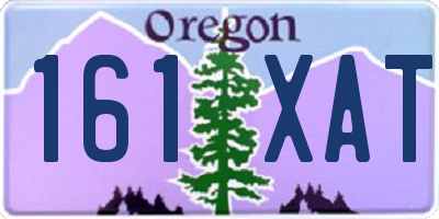 OR license plate 161XAT
