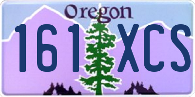 OR license plate 161XCS