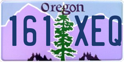 OR license plate 161XEQ