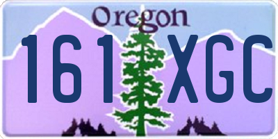 OR license plate 161XGC