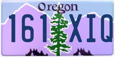 OR license plate 161XIQ