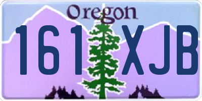 OR license plate 161XJB