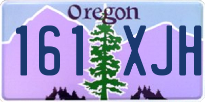 OR license plate 161XJH