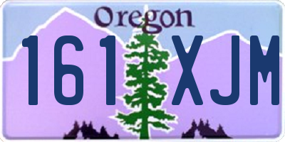 OR license plate 161XJM