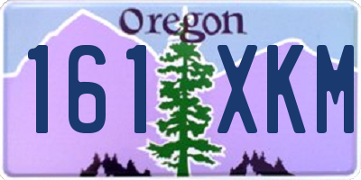 OR license plate 161XKM