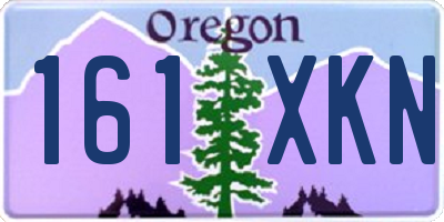 OR license plate 161XKN