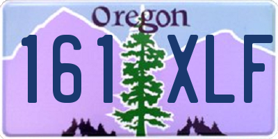 OR license plate 161XLF
