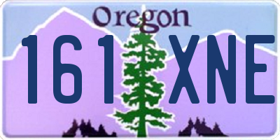 OR license plate 161XNE