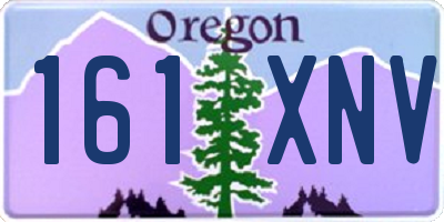 OR license plate 161XNV