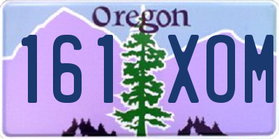OR license plate 161XOM