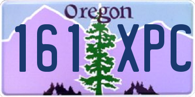 OR license plate 161XPC