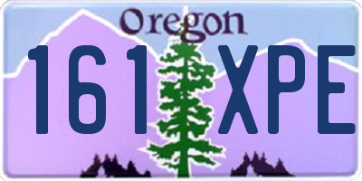 OR license plate 161XPE