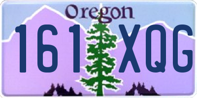 OR license plate 161XQG