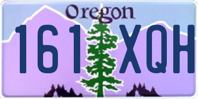 OR license plate 161XQH