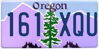 OR license plate 161XQU