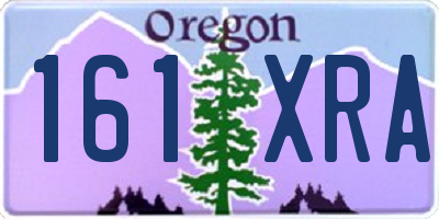 OR license plate 161XRA