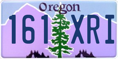OR license plate 161XRI