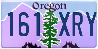 OR license plate 161XRY