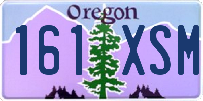 OR license plate 161XSM