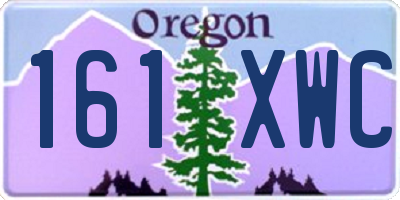 OR license plate 161XWC