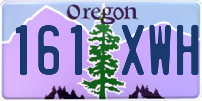 OR license plate 161XWH