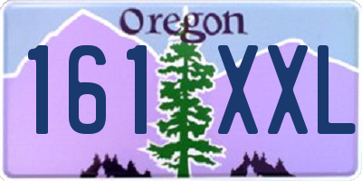 OR license plate 161XXL