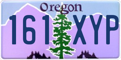 OR license plate 161XYP