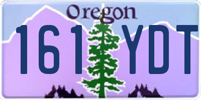 OR license plate 161YDT