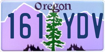 OR license plate 161YDV