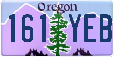 OR license plate 161YEB